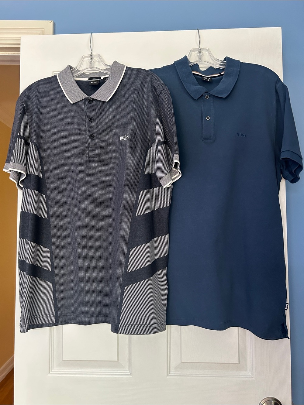 100% Authentic BOSS by Hugo Boss Men's Polo Shirt Short Sleeve Bundle 2 piece